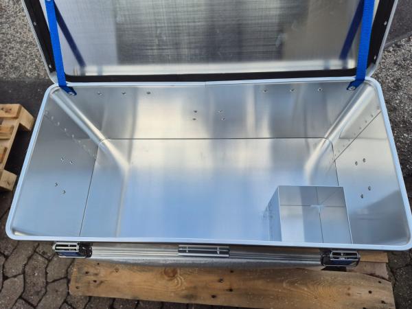Alukiste Alubox Feuerwehr Transportbox Kiste Typ 6 mit Trennwand 80x40x30